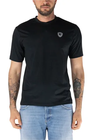 Blauer Homme, Tops, Noir, Taille: L T-shirt Piquet JAN