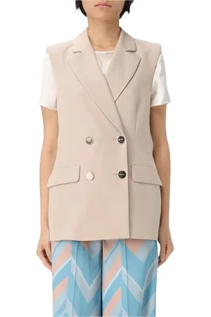 Liu Jo Femme, Vestes, , Taille: 42 FR Gilet Élégant avec Coupe Classique