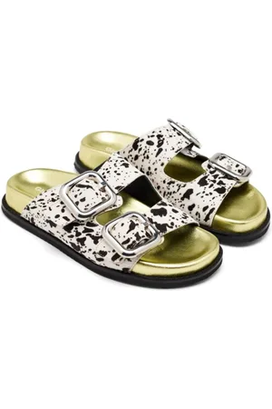 Gioseppo Femme, Chaussures, Multicolore, Taille: 37 EU Sandale avec imprimé animal et double boucle