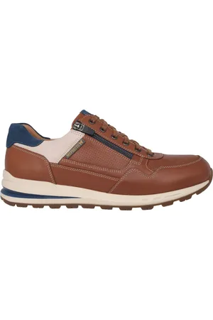Mephisto Homme, Chaussures, Brun, Taille: 43 EU Baskets Homme en Cuir Marron - Bradley