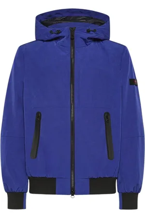 Peuterey Homme, Vestes, Bleu, Taille: XS Bomber Bleu à Capuche