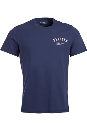 Barbour Homme, Tops, Bleu, Taille: S T-shirt Preppy en New Navy