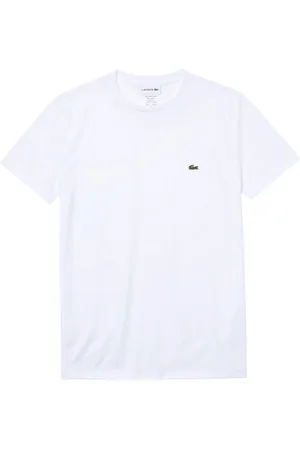 Lacoste Homme, Tops, Blanc, Taille: 2XL 001 Bianco T-shirt