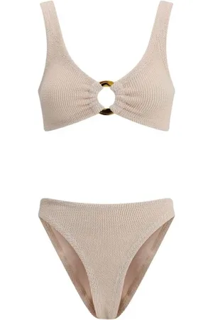 Hunza G Femme, Maillots de bain, , Taille: ONE Size Maillot de Bain Épaules Dénudées avec Détail en Écaille de Tortue