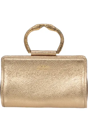 Aldo tramontano Femme, Sacs, Jaune, Taille: ONE Size Pochette en Cuir avec Bandoulière Amovible