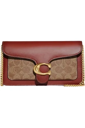 Coach Femme, Sacs, Brun, Taille: ONE Size Pochette Tabby Moderne avec Bandoulière Chaîne