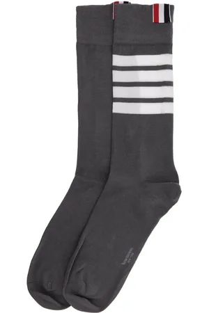 Thom Browne Homme, Sous-vêtements, Gris, Taille: ONE Size Lightweight 4-Bar Cotton Mid