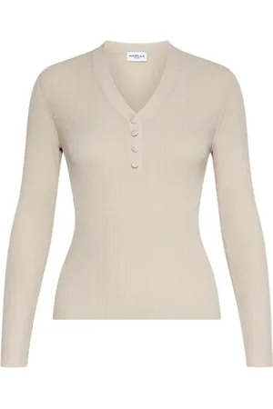MARELLA Femme, Pulls, , Taille: 38 FR Pull avec col en V et boutons