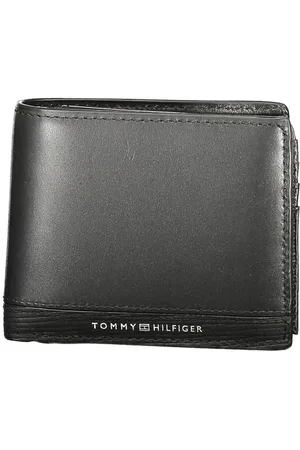 Tommy Hilfiger Homme, Accessoires, Noir, Taille: ONE Size Portefeuille Homme en Cuir Noir