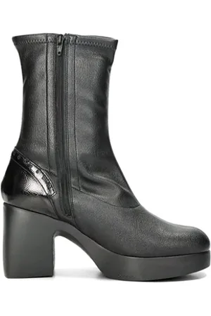 Wonders Femme, Chaussures, Noir, Taille: 35 EU Bottine en Cuir à Plateforme pour Femme