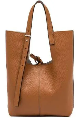 Gianni chiarini Femme, Sacs, Brun, Taille: ONE Size Sac à main géométrique en cuir avec détails métalliques