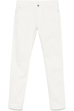 Emporio Armani Homme, Jeans, Blanc, Taille: W38 Pantalon Poches Élégant