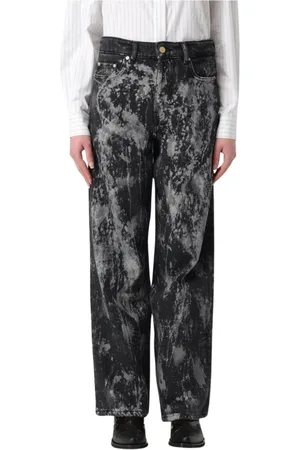 Ganni Femme, Jeans, Noir, Taille: W29 Jean Large Noir