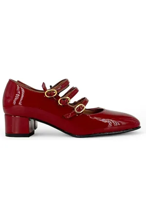 BIANCA DI Femme, Chaussures, Rouge, Taille: 38 EU Talons en cuir verni rouge