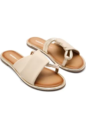 Gioseppo Femme, Chaussures, , Taille: 38 EU Sandales plates en cuir avec détail métallique