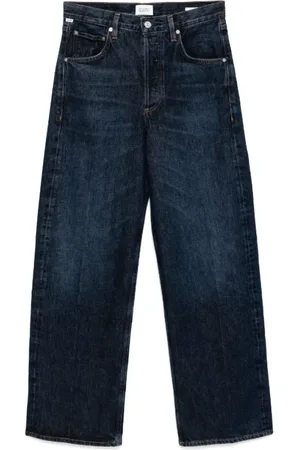 Citizens of Humanity Femme, Jeans, Bleu, Taille: W27 Jean Baggy Indigo avec Fermeture à Boutons