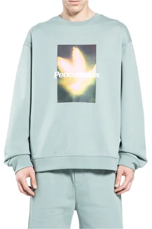 OAMC Homme, Sweatshirts et sweats à capuche, Vert, Taille: L Peacemaker Bird Crewneck Sage Jersey