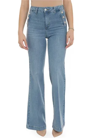 Liu Jo Femme, Jeans, Bleu, Taille: W32 Jean évasé taille haute