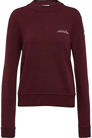 Moncler Femme, Pulls, Rouge, Taille: 40 FR Pull Élégant pour un Look Tendance