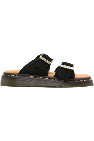 Dr. Martens Homme, Chaussures, Noir, Taille: 44 EU Sandales Noires pour un Look Élégant