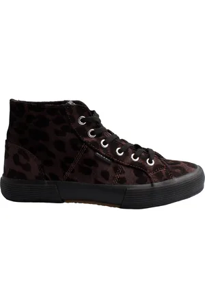 Diesel Femme, Chaussures, Gris, Taille: 39 EU Baskets urbaines montantes avec finition en daim