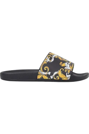 VERSACE Homme, Chaussures, Multicolore, Taille: 44 EU Sandales à imprimé baroque doré