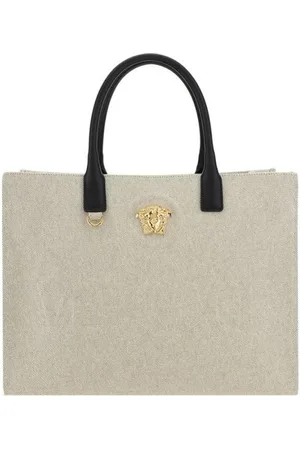 VERSACE Femme, Sacs, Blanc, Taille: ONE Size Sac à main Medusa avec poignées en cuir