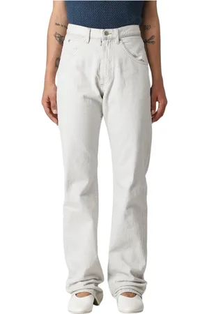 Maison Margiela Femme, Jeans, Blanc, Taille: W26 Jeans Jambe Droite Blancs
