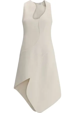 Salvatore Ferragamo Femme, Robes, , Taille: 40 FR Robe Élégante sans Manches avec Design Asymétrique