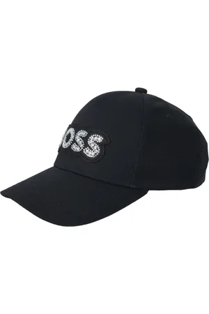 HUGO BOSS Homme, Accessoires, Noir, Taille: ONE Size Chapeau Visière Logo Étincelant Lilyan-St