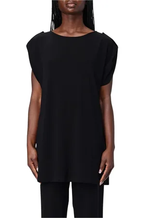 FAY Femme, Tops, Noir, Taille: 34 FR Haut Noir à Col Rond pour Femmes