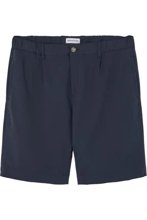 Edmmond Studios Homme, Shorts, Bleu, Taille: L Shorts Bermuda en Coton Bleu