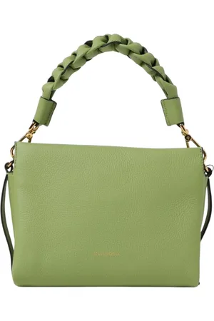 Coccinelle Femme, Sacs, Vert, Taille: ONE Size Sac à Bandoulière en Cuir Tressé Vert