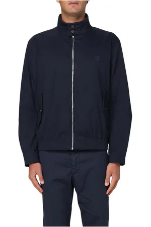 HUGO BOSS Homme, Vestes, Bleu, Taille: M Manteau Boss en Laine Bleue