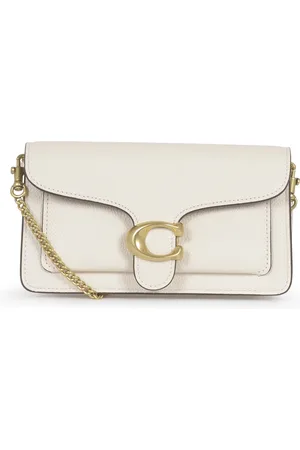 Coach Femme, Sacs, , Taille: ONE Size Pochette à chaîne en cuir poli