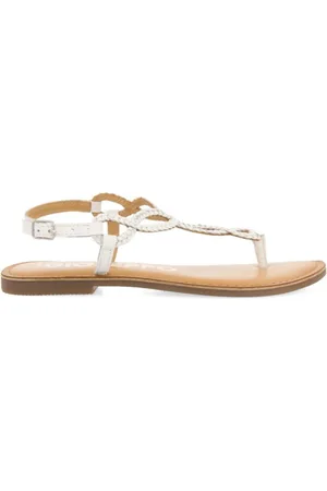 Gioseppo Femme, Chaussures, Blanc, Taille: 37 EU Sandales blanches en cuir tressé