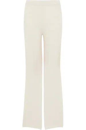 KANGRA CASHMERE Femme, Pantalons, Blanc, Taille: 38 FR T-shirt blanc pour femmes