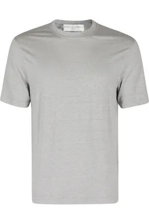 FILIPPO DE LAURENTIIS Homme, Tops, Gris, Taille: 3XL T-shirt en lin stretch