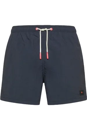Peuterey Homme, Maillots de bain, Bleu, Taille: S Shorts de Plage en Nylon Bleu avec Logo