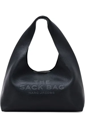 Marc Jacobs Femme, Sacs, Noir, Taille: ONE Size Sac Noir en Cuir Grainé avec Matériel en Tons Argentés