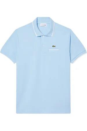 Lacoste Homme, Tops, Bleu, Taille: M Polo Classique avec Détail de Poche