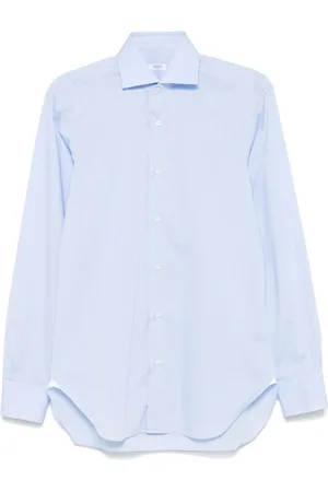 BARBA Homme, Chemises, Bleu, Taille: 3XL Chemise classique en coton fabriquée en Italie