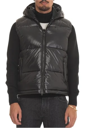 save the duck Homme, Vestes, Noir, Taille: M Gilet Matelassé à Capuche