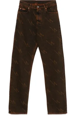 MARTINE ROSE Homme, Jeans, Brun, Taille: L Jean Classique Coupe Relax Orange