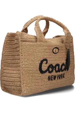Coach Femme, Sacs, Brun, Taille: ONE Size Sac de cargaison en paille pour les jours ensoleillés