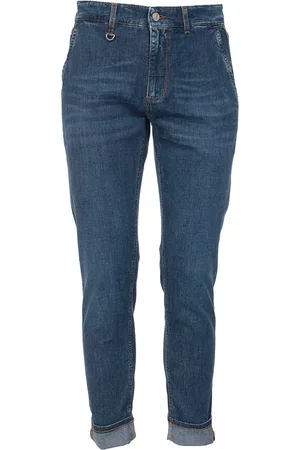 Siviglia Homme, Jeans, Bleu, Taille: W32 Pantalon Slim Fit en Coton avec Poches