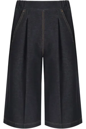 Max Mara Femme, Shorts, Bleu, Taille: 36 FR Shorts Bermuda en Denim Bleu