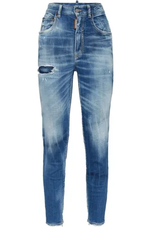Dsquared2 Femme, Jeans, Bleu, Taille: 36 FR Jean Denim Bleu Clair