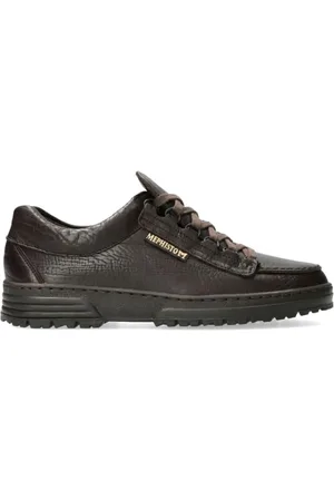 Mephisto Homme, Chaussures, Brun, Taille: 38 1/2 EU Chaussure à lacets pour homme marron foncé