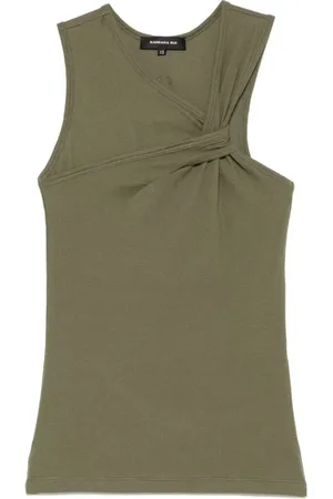 BARBARA BUI Femme, Tops, Vert, Taille: 40 FR Débardeur Drapé